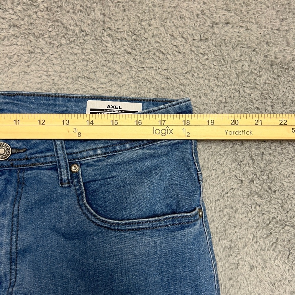 Buffalo David Bitton Jeans Mens 36x34 Axel Slim Stretch Blue Excellent Denim - Picture 6 of 10